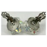 Vintage Lisner Aurora Borealis Crystal Necklace and Clip-On Earring Set