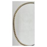 Two-Tone Gold and Silver Link Necklace and Bracelet Set