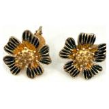 Vintage Costume Jewelry Lot - Brooches, Earrings, and Bracelets