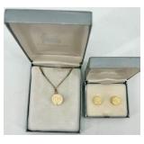 Floral Jewelry Set with Necklace, Earrings, Brooches, and Hair Clip including Trifari