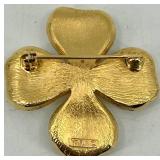 Floral Jewelry Set with Necklace, Earrings, Brooches, and Hair Clip including Trifari