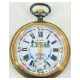 Antique MANEEL Pocket Watch and Vintage Eyeglasses with Case