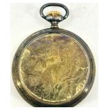 Antique MANEEL Pocket Watch and Vintage Eyeglasses with Case