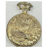 Collection of 3 Vintage Pocket Watches and Coin-Style Desk Clock including Lenox and Seiko