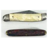 Leatherman Multi-Tool with Sheath and 3 Vintage Pocket Knives