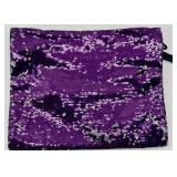 2 Tote Bags and 1 Purple Sequin Zipper Pouch