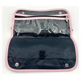 Zebra Print Duffel Bag with 2 Black and Pink Accessory Pouches