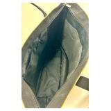 2 Large Tote Bags - Floral Print and Olive Green Canvas with Multiple Pockets