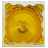 Amber Art Deco Glass Decanter with 6 Matching Glasses - WMF Germany