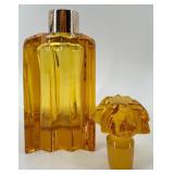 Amber Art Deco Glass Decanter with 6 Matching Glasses - WMF Germany