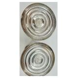 Pair of Ornate Sterling Silver Duchin Creations weighted Candle Holders