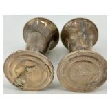 Set of 2 Sterling Silver Salt and Pepper Shakers, Weighted