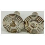 Set of 2 Sterling Silver Salt and Pepper Shakers, Weighted