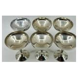 Set of 6 Plator Silverstone Spain Silver-Plated Coupe Glasses