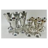 Plator Silverstone Spain Silverplated Goblets and Candlesticks Set