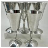 Plator Silverstone Spain Silverplated Goblets and Candlesticks Set