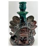 Pair of Vintage Ceramic Fish-Shaped Candle Holders - Ukrainian