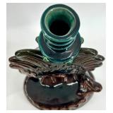 Pair of Vintage Ceramic Fish-Shaped Candle Holders - Ukrainian