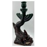 Vintage Soviet Era Ceramic Fish Shaped Candle Holder