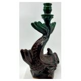 Vintage Soviet Era Ceramic Fish Shaped Candle Holder
