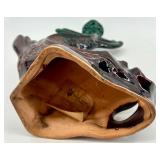 Vintage Soviet Era Ceramic Fish Shaped Candle Holder