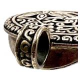 Pair of Sterling Silver Pendants with Coral Agate and Reversible Shell and Floral Cutout & Spiderweb Pattern