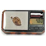 Sterling Silver 950 Butterfly Wing Pendant Reversible Blue and Brown Pattern 4.8g