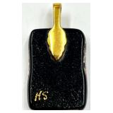 Set of 3 Artistic Pendants - Geode Slice, Fused Glass, and Resin Flower