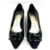 Anne Klein iFlex Black Kitten Heel Dress Shoes Size 6.5M with Box