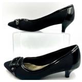 Anne Klein iFlex Black Kitten Heel Dress Shoes Size 6.5M with Box