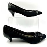 Anne Klein iFlex Black Kitten Heel Dress Shoes Size 6.5M with Box