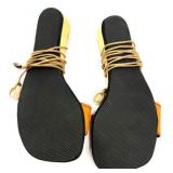 Cappelli Straworld Woven Shoulder Bag from Sandals Resort with Leather Floral Sandals Set