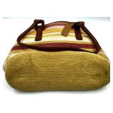 Cappelli Straworld Woven Shoulder Bag from Sandals Resort with Leather Floral Sandals Set