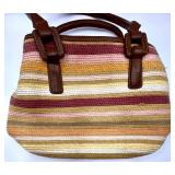 Cappelli Straworld Woven Shoulder Bag from Sandals Resort with Leather Floral Sandals Set