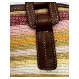 Cappelli Straworld Woven Shoulder Bag from Sandals Resort with Leather Floral Sandals Set
