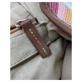 Cappelli Straworld Woven Shoulder Bag from Sandals Resort with Leather Floral Sandals Set