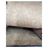 Mountain Mamas Floral Boho Handbag with Wood Bead Handles and Tag with 2 Other Artisan Made Leather Bags and Wallet with Logo