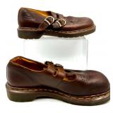 Dr. Martens 8065 Brown Leather Mary Jane Shoes Size 7 Made in England