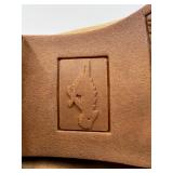 2 Pairs of Slouch Boots Size US 7 - Tan Faux Suede and Black Faux Leather with Fleece Lining