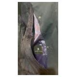 Anne Klein Long Navy Trench Coat with Fur Collar and Removable Fur Lining