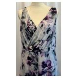 Simply Vera Vera Wang Sleeveless Floral Maxi Dress -Size Large