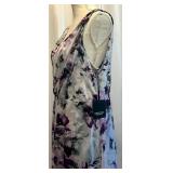 Simply Vera Vera Wang Sleeveless Floral Maxi Dress -Size Large