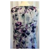 Simply Vera Vera Wang Sleeveless Floral Maxi Dress -Size Large
