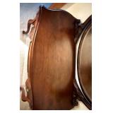 Antique Vanity Table with Carved Mirror and Drawers