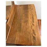 Vintage Wooden Dresser with Mirror and Four Drawers