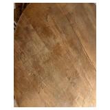 Wooden Pedestal Dining Table with 4 Carved Back Chairs