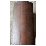 Antique Wooden Dome Top Trunk with Iron Handles