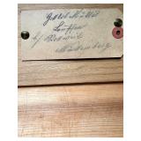 Antique Wooden Dome Top Trunk with Iron Handles