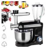 Multifunctional 3 in 1 Stand Mixer, Meat Grinder, and Blender Dark Blue $478.99 Retail - Brand New