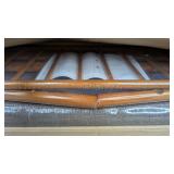 Bamboo Entryway Bench with Seat 2 Tier Storage Medium Brown $79.99 Retail - Brand New